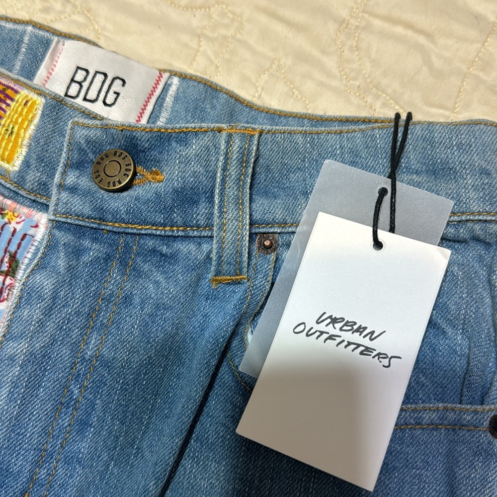 BDG patchwork jeans raw hem - Picture 5 of 10